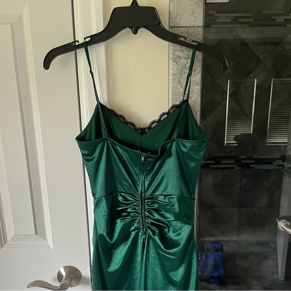 Green Mini Dress - Picture 2 of 3